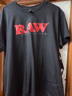 RAW Rolling Papers Black Graphic T-Shirt