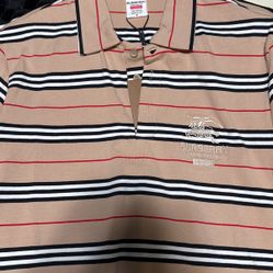 Burberry X SUPREME polo shirt