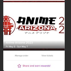 Anime Arizona 2023 Convention (3 Days)