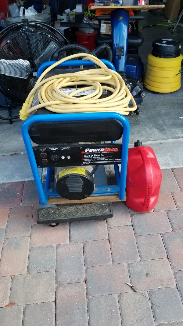 Power Back generator, 6500 watts peak 5250 running watts very nice