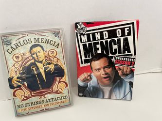 Two sets Carlos Mencia Comedy DVDs