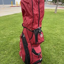 Wilson NFL Atlanta Falcons Golf Bag w/ Rain Hood – Excellent Condition 