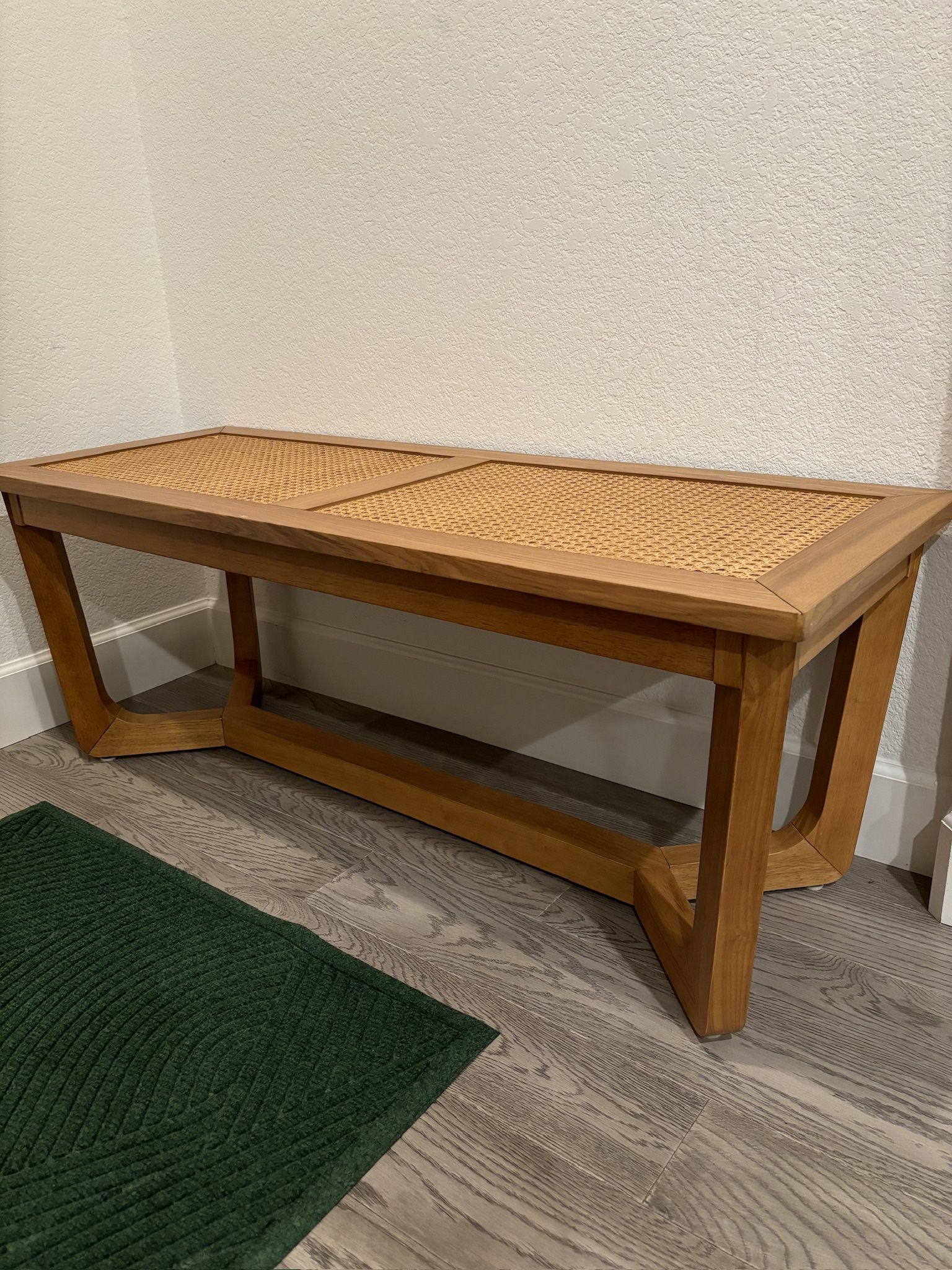 Rattan Wooden Bench