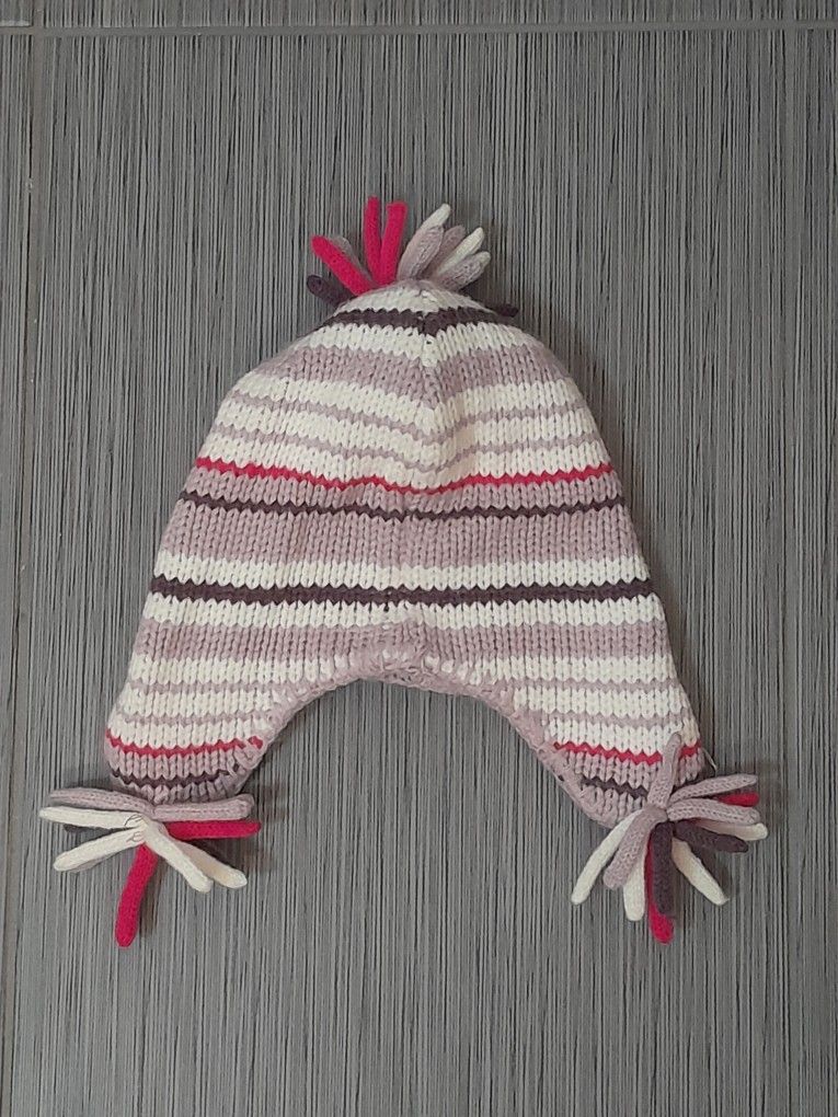 Striped Kids Winter Hat Knitted