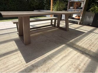 Table and bench