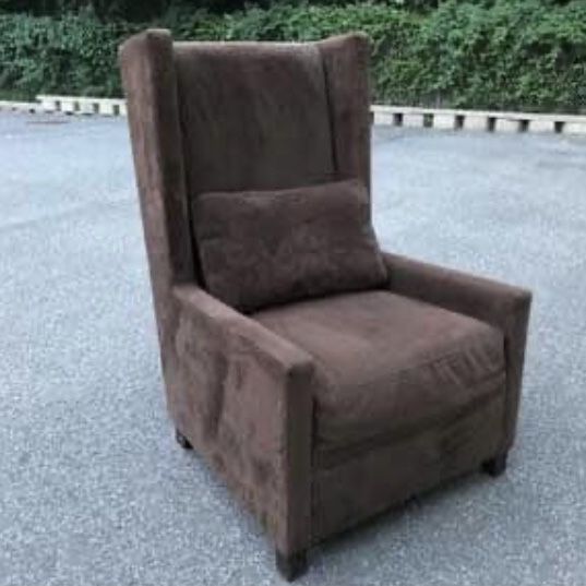 Upholstered Armchair with Pillow