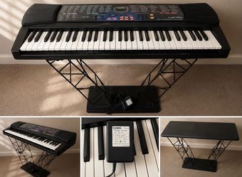 Casio LK-30 Electronic Keyboard + Stand + Power Adapter