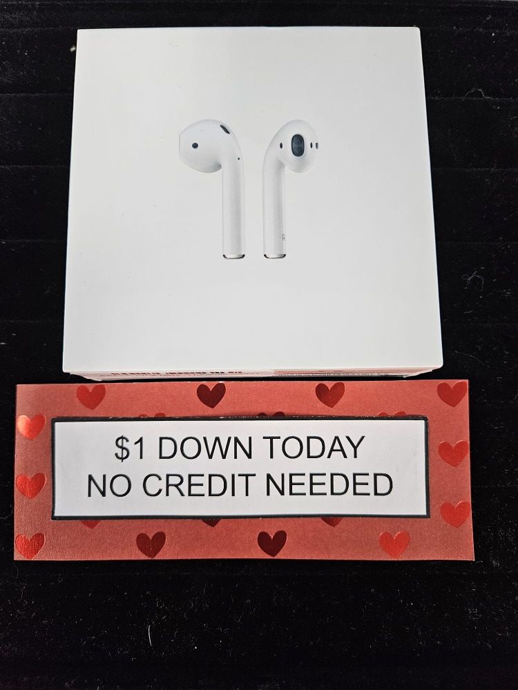 Apple Airpods 2 Wireless Headphones -PAY $1 To Take It Home - Pay the rest later -