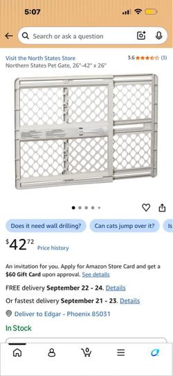 Pet gate new condition