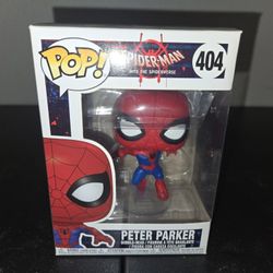 Peter Parker Funko Pop! #404 – Spider-Man Into the Spider-Verse (New in Box)