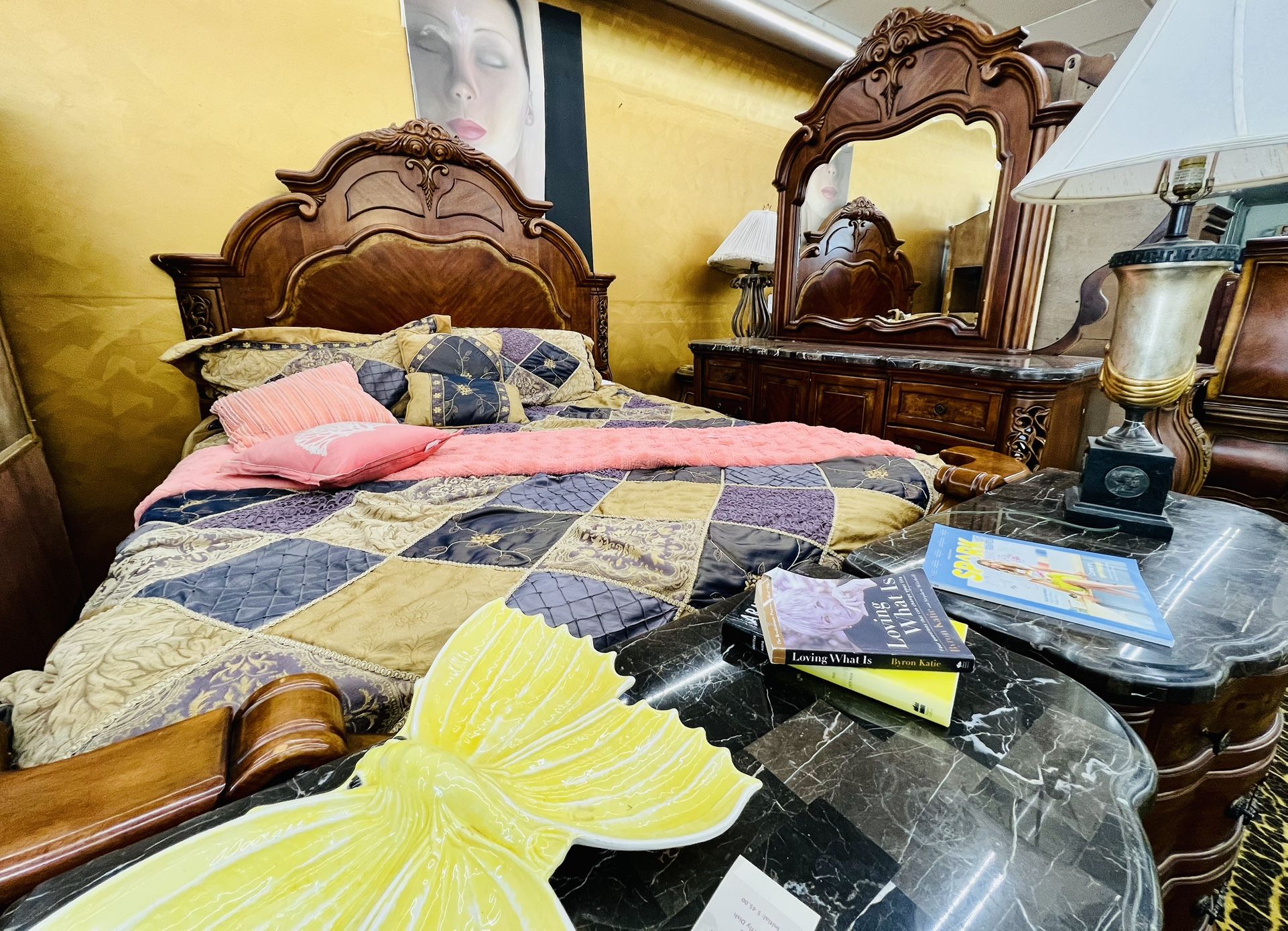 AICO By Michael Amini EXCELSIOR 5pcs Bedroom Set - GA