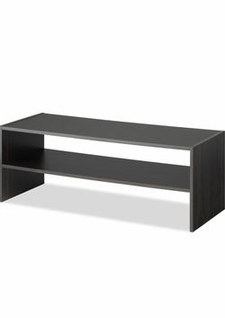 Brightroom Stackable Shelf Black – 2-Tier Shoe & Closet Organizer – New in Box