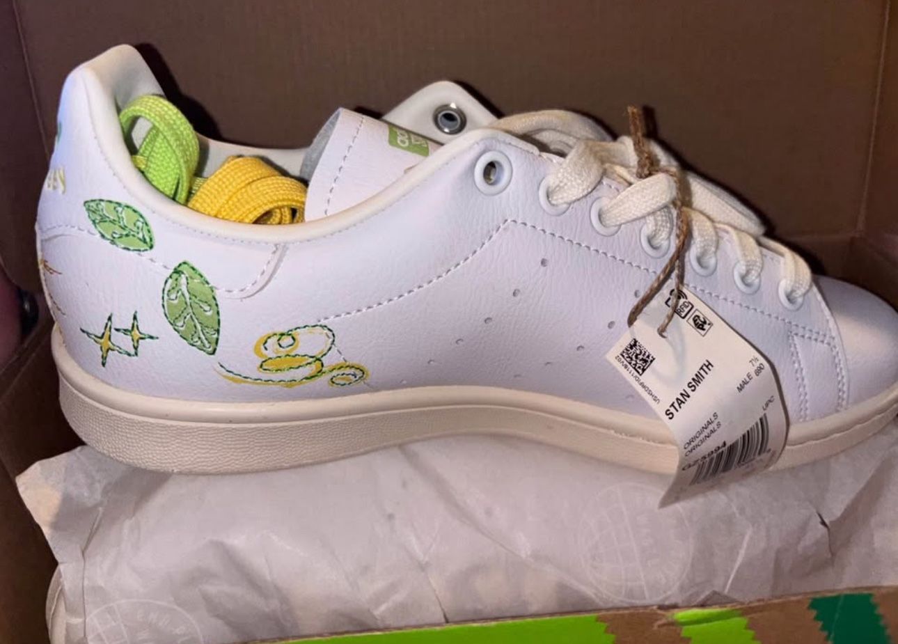 New Adidas x Stan Smith Tinker Bell Shoes