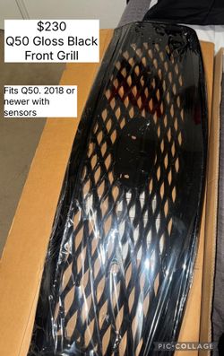 Q50 Gloss Black Front Grill