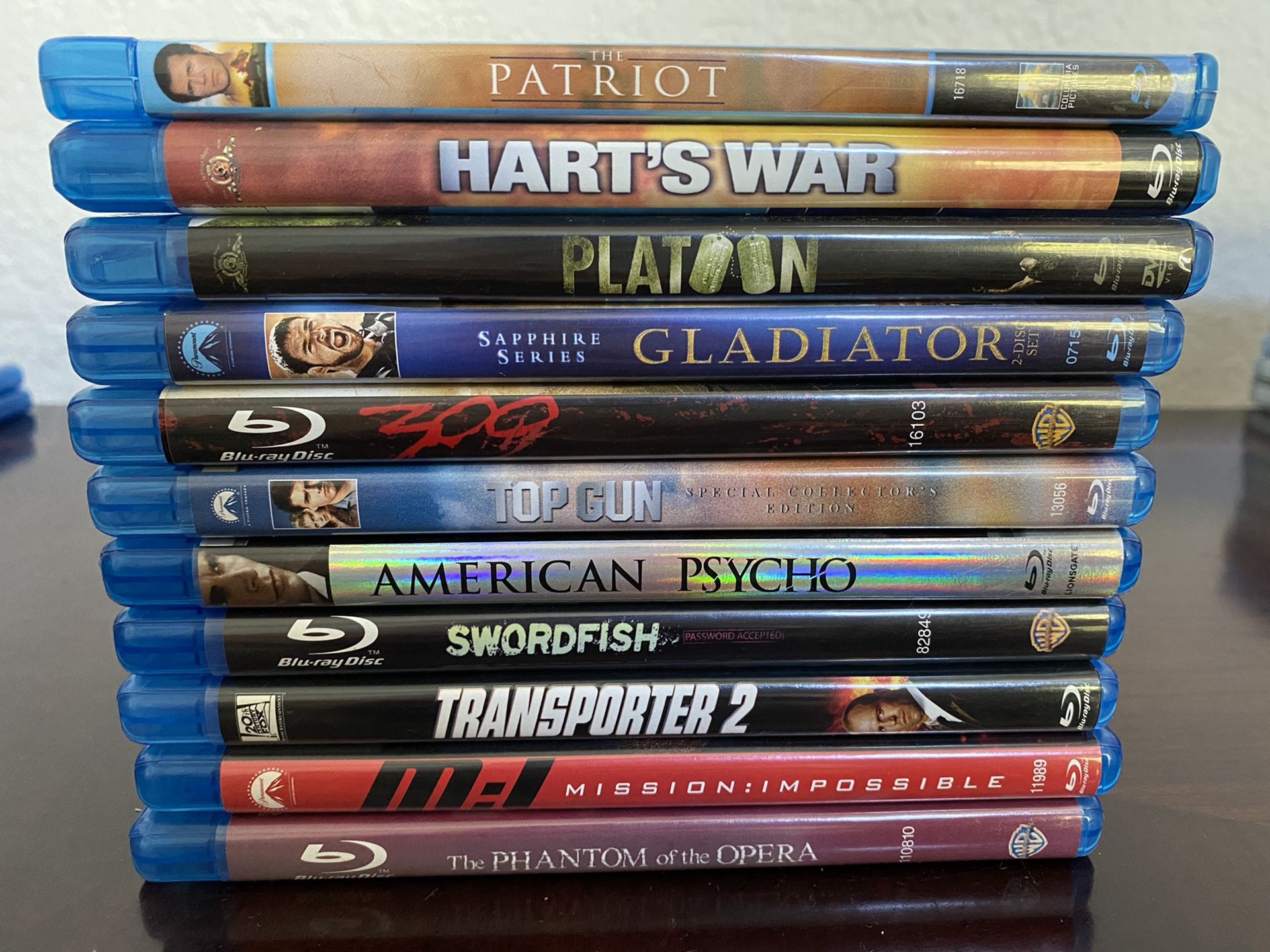 Action Suspense Thriller Blu Ray Lot