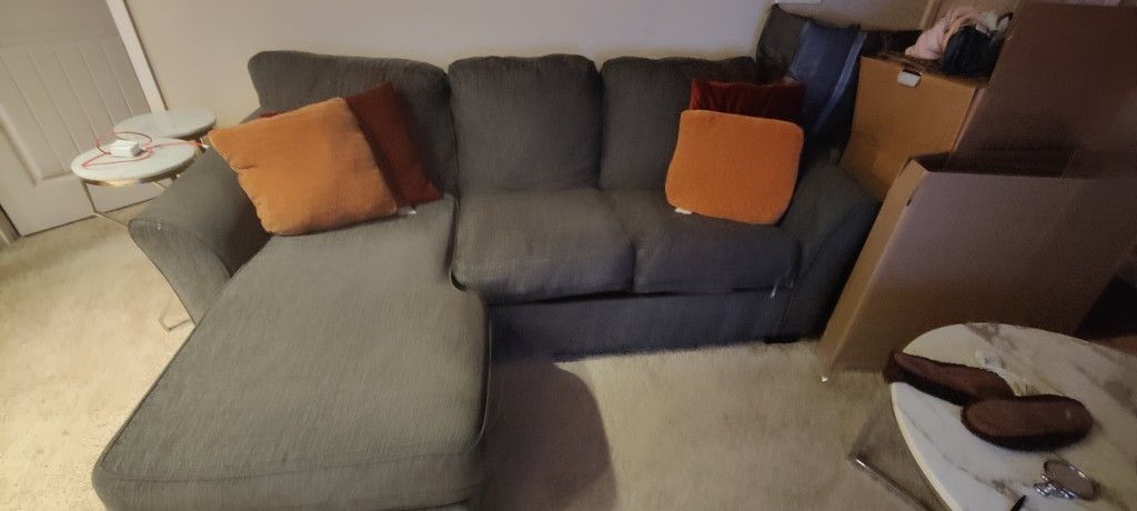 Large Fabric Couch Sofa