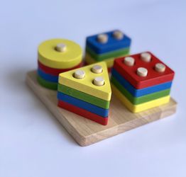 Shape Sorter Colorful Wooden Toy 