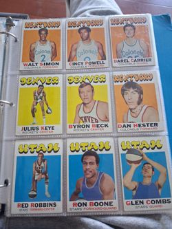 1971-72 Topps ABA Basketball Cards Lot of 9