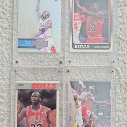 4 Raw Jordan Cards Prestine Condition 👍 