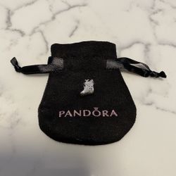 New Pandora Christmas Stocking Retired Charm Silver 791038