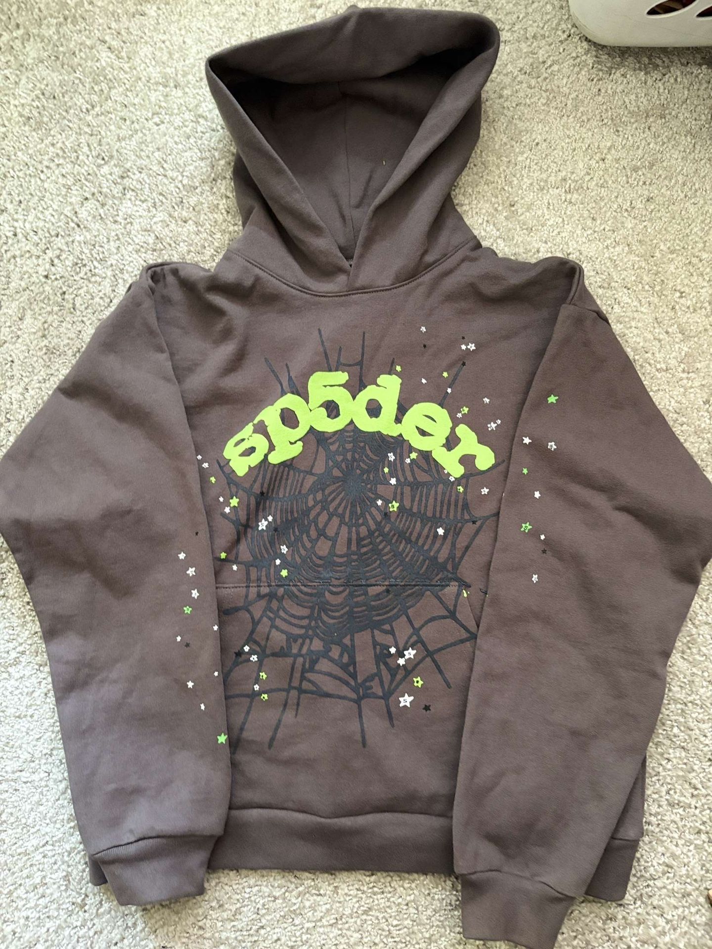 Slate grey Sp5der Hoodie