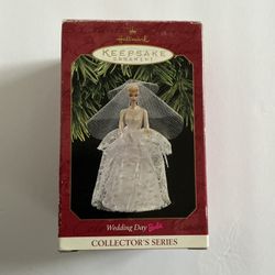 Vintage Hallmark Keepsake Ornament ~ Wedding Day Barbie ~ Collector's Series