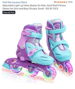 New in box Locavun inline skates size small 9c-12c 
