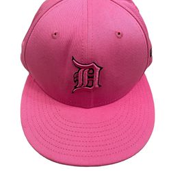 Detroit Tigers Pink New Era Fitted 59Fifty Sz(7) Cap
