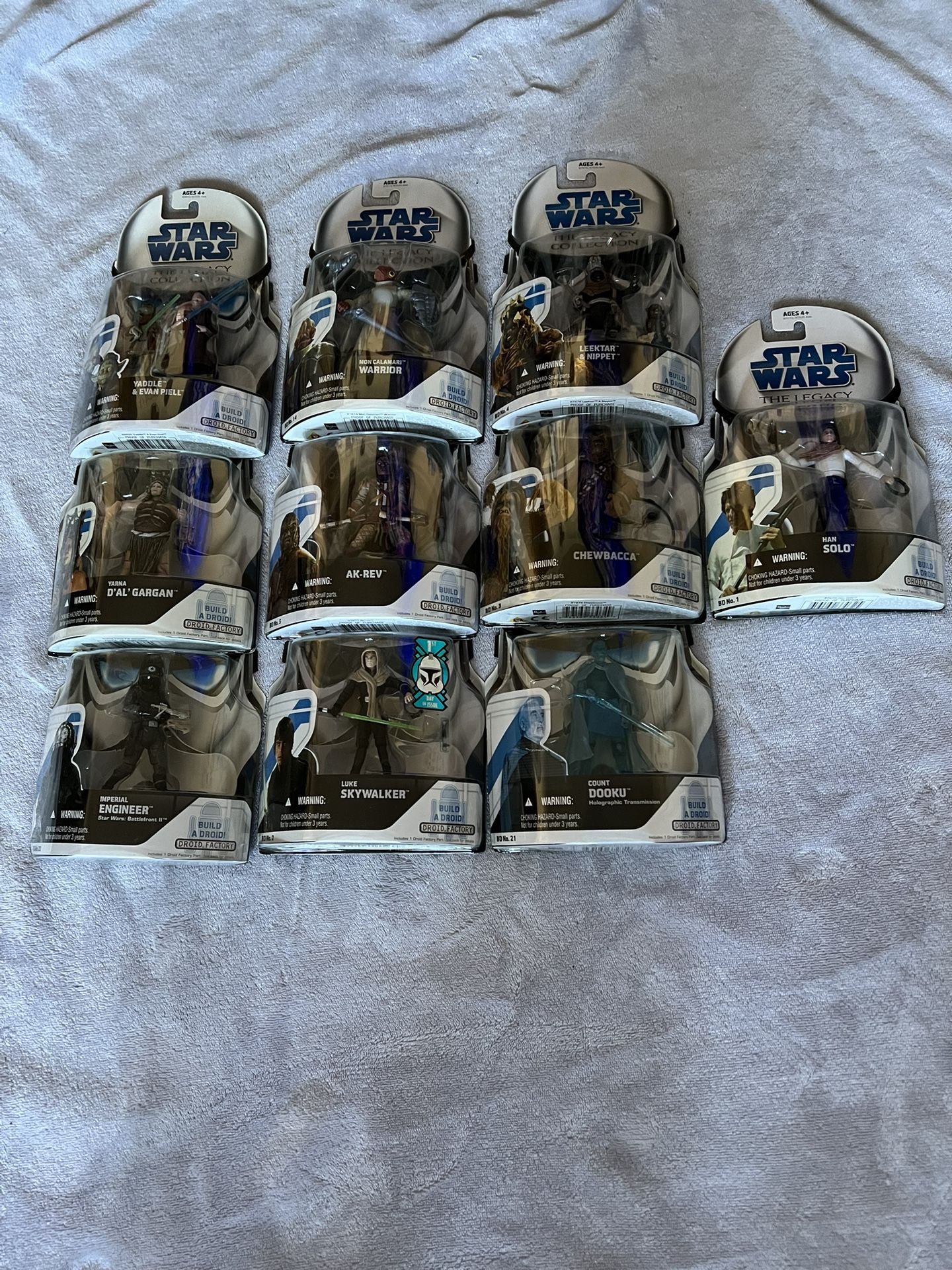 Star Wars The Legacy Collection 2008 Lot Of 10