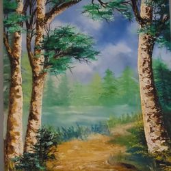 original oil painting art on canvas by zach castro. measures 16x24