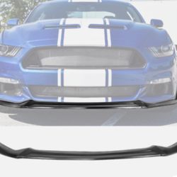 15-17 Ford Mustang Shelby Style Front Bumper Lip Unpainted - PU