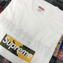 SUPREME BROOKLYN BOX LOGO TEE WHITE