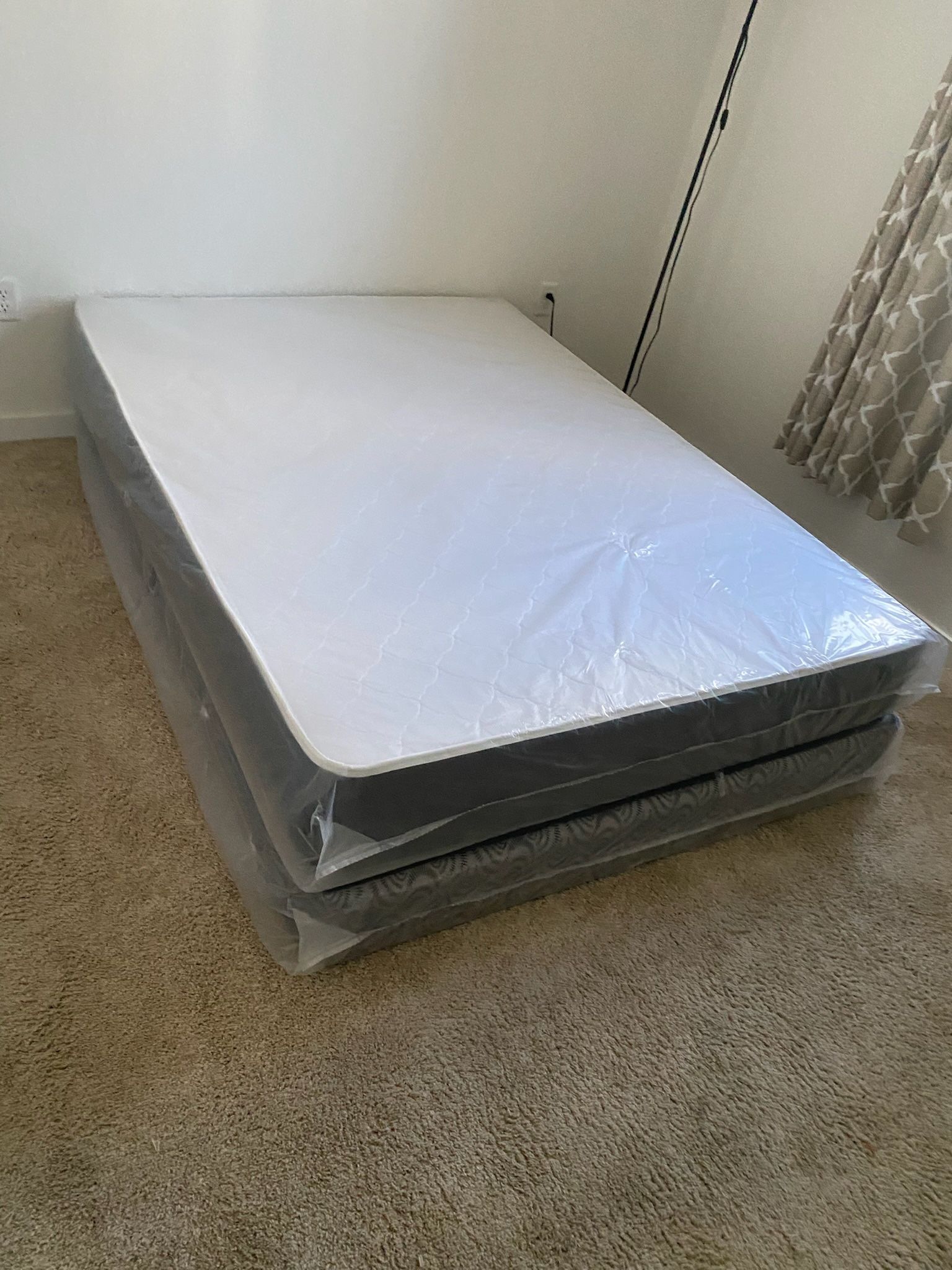 Full mattress with box spring (2pc set new),New Products : American Fashion Style Bags On Sale