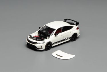 Motorhelix 1:64 Honda Civic TYPE R FL5 HKS Championship White M65319 Diecast