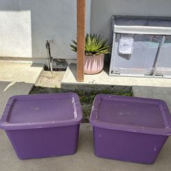 Storage/moving Bins 18 gallon. 
