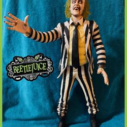 Rare Beetlejuice ⚰️ 2001 18” Talking Action Figure by NECA, Near Mint Condition👌