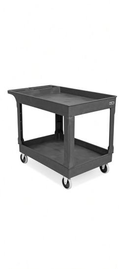 2-Shelf Plastic Utility Cart