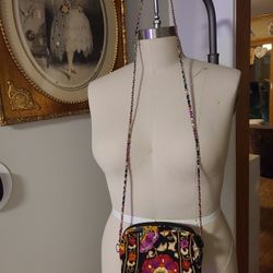 Vera Bradley Crossbody Bag With Braided Chain Strap