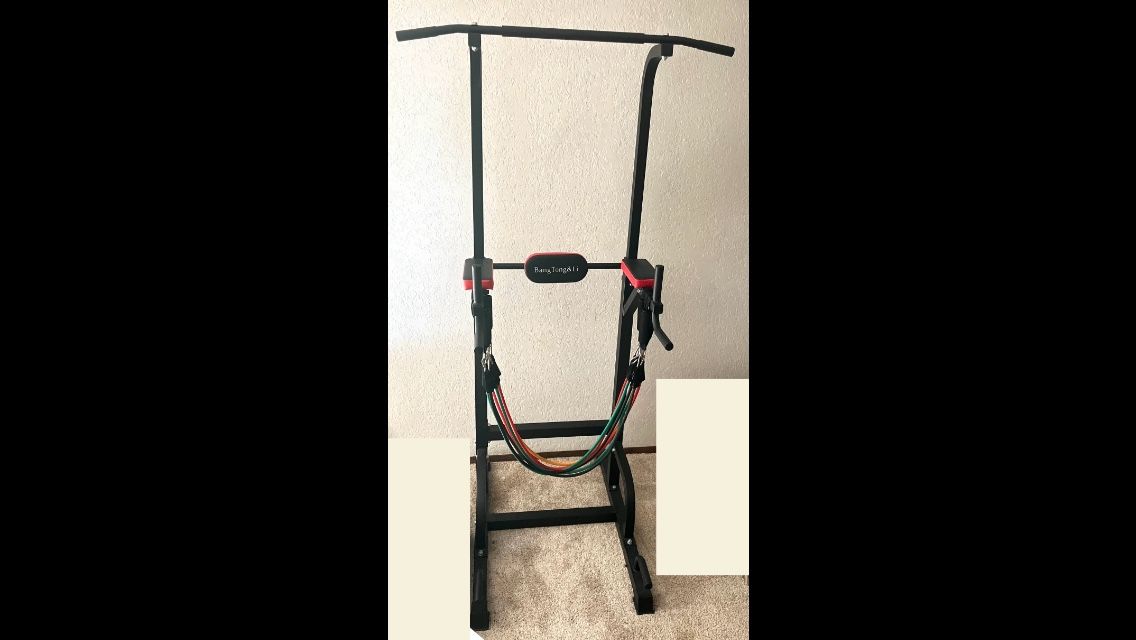 Power Tower Pull-up Bar Dip Station