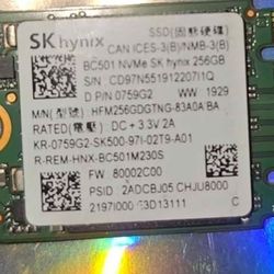Skhynix 256GB NVMe SOLID STATE DRIVE 