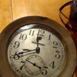 Antique 8-day ships clock