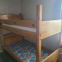 Wooden Bunk Beds 100$