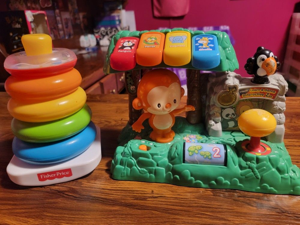 Vtech Zoo & Fisher Price Stackable Rings