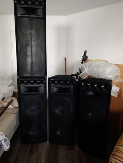 Speakers For DJ 4 Dual 12 Inch 1600 Watts