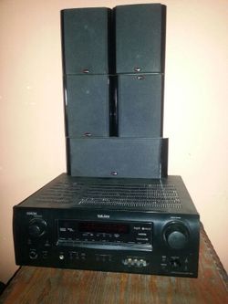 Denon reciver and Polk sourround speakers