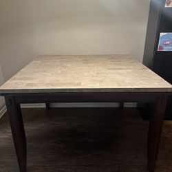 HEAVY MARBLE TOP TABLE! small Hole On Top Pic Included 