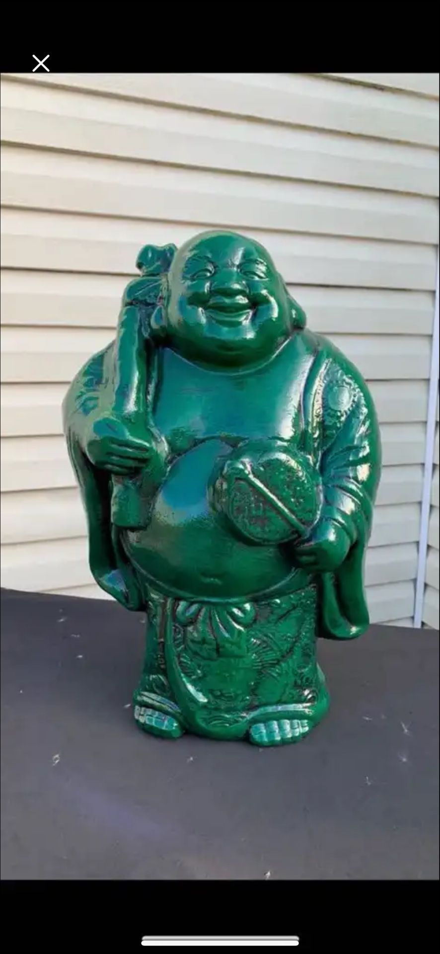 The Green Buddha Statue