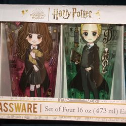 Silver Buffalo Harry Potter Magical Characters Pint Glasses