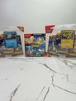 Pokemon Surging Sparks Booster Bundle + 2x 3pk Blister