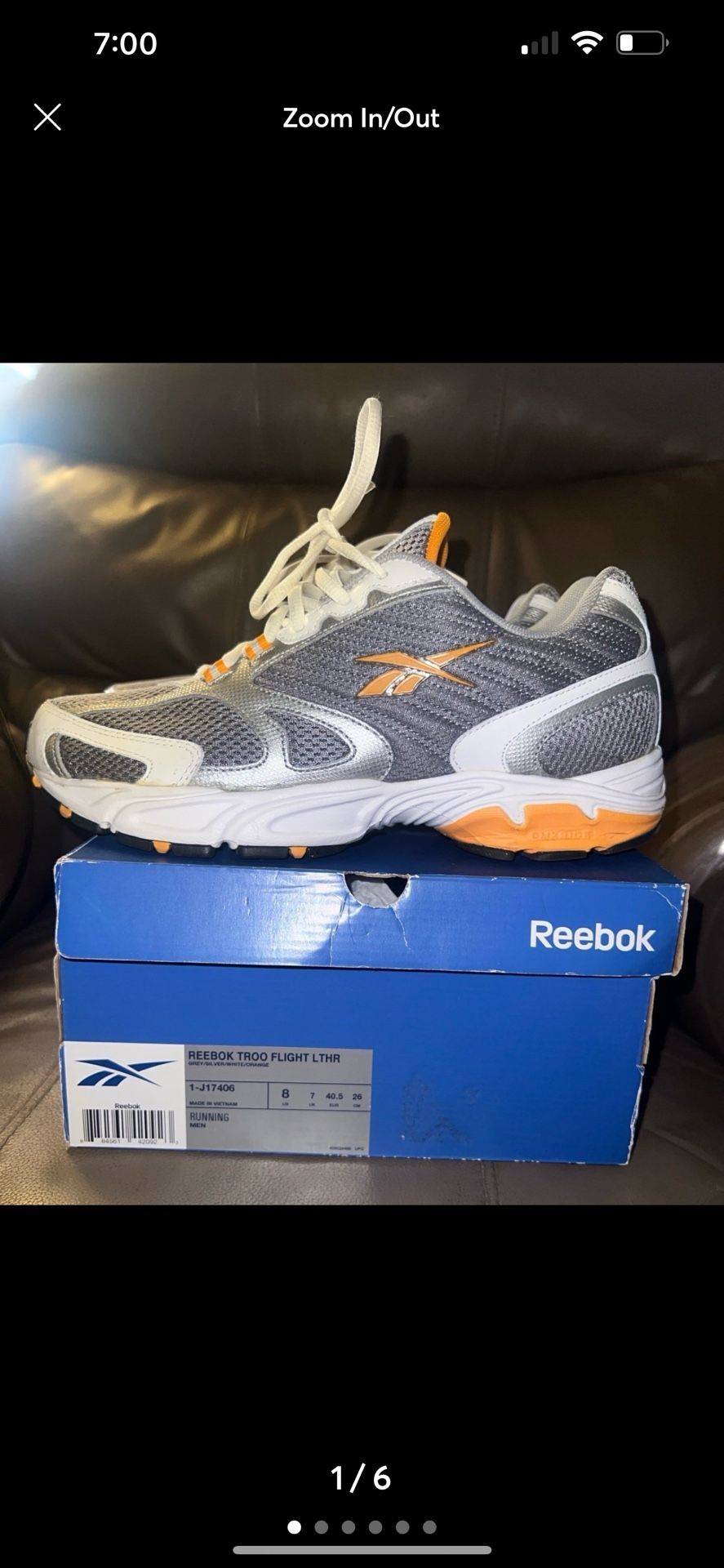 Reebok Troop Flight Sneakers, Men’s size 8